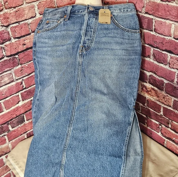 Blue Denim Skirt Womens Size 26 - Picture 11 of 13